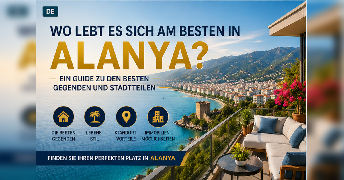 Wo lebt es sich in Alanya am besten? Ein Guide zu den beliebtesten Stadtteilen