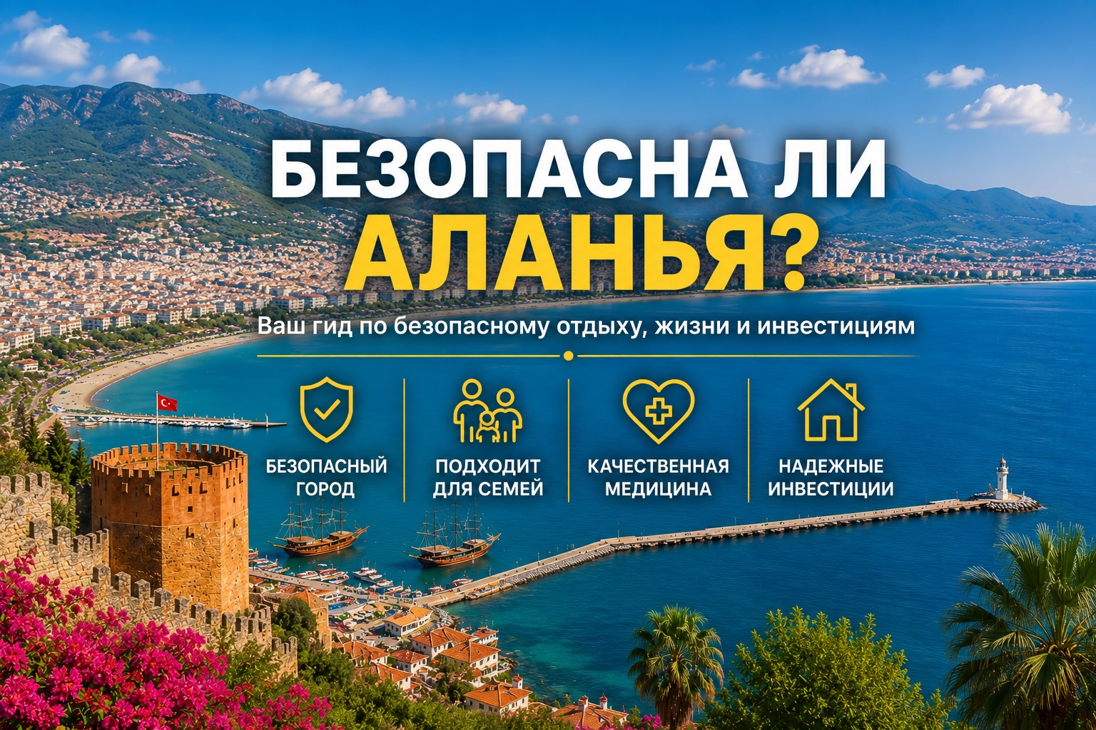 Безопасна ли Аланья? Полное руководство для туристов, экспатов и покупателей недвижимости (2026)