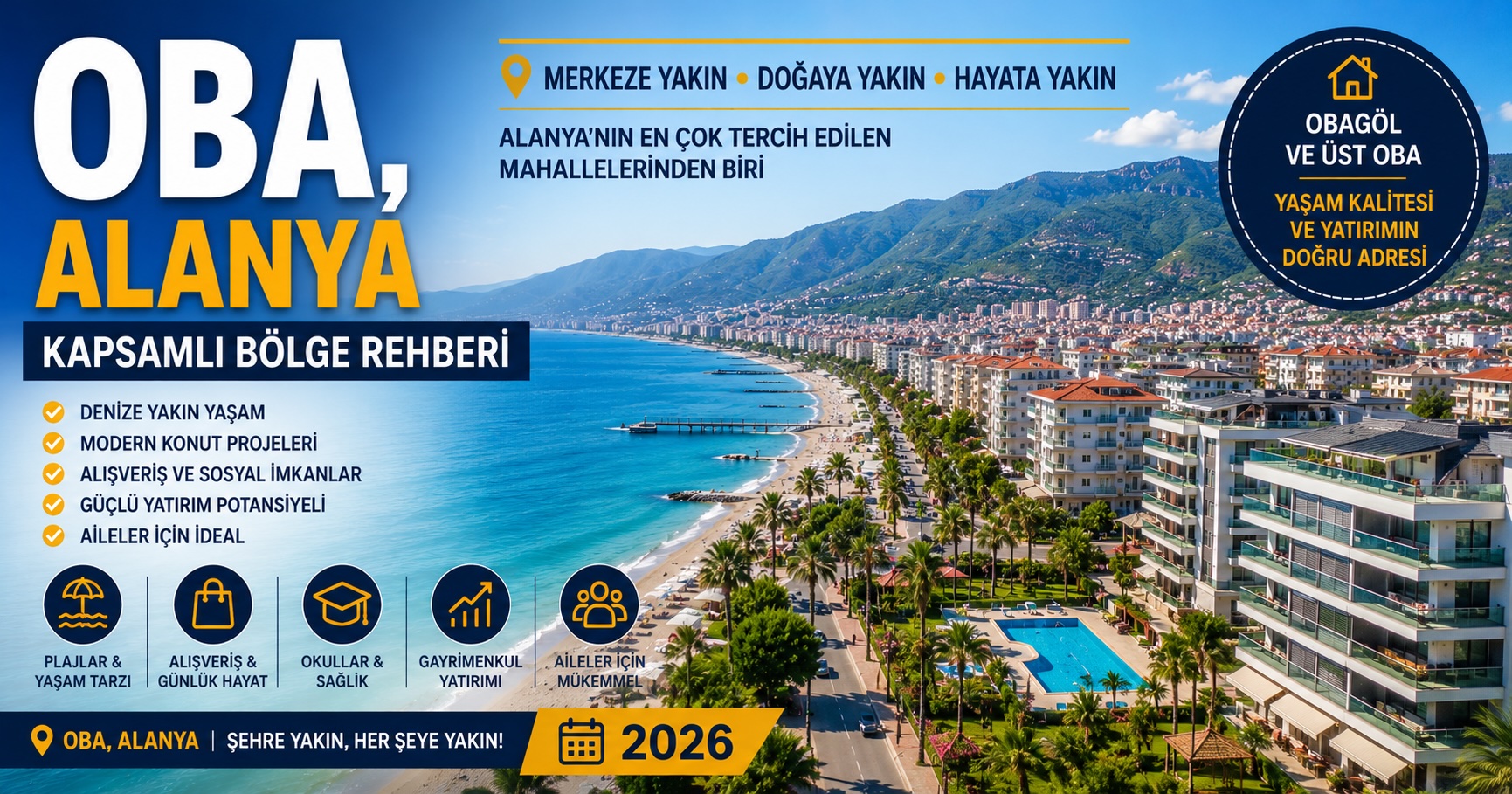 Oba, Alanya | Kapsamlı Bölge Rehberi 2026