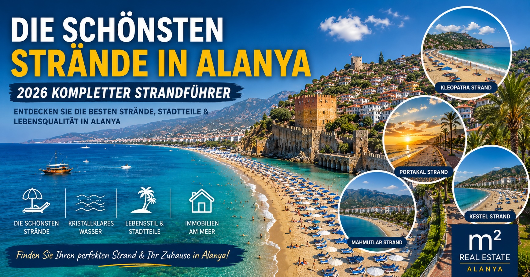 Die schönsten Strände in Alanya (2026): Der komplette Strandführer