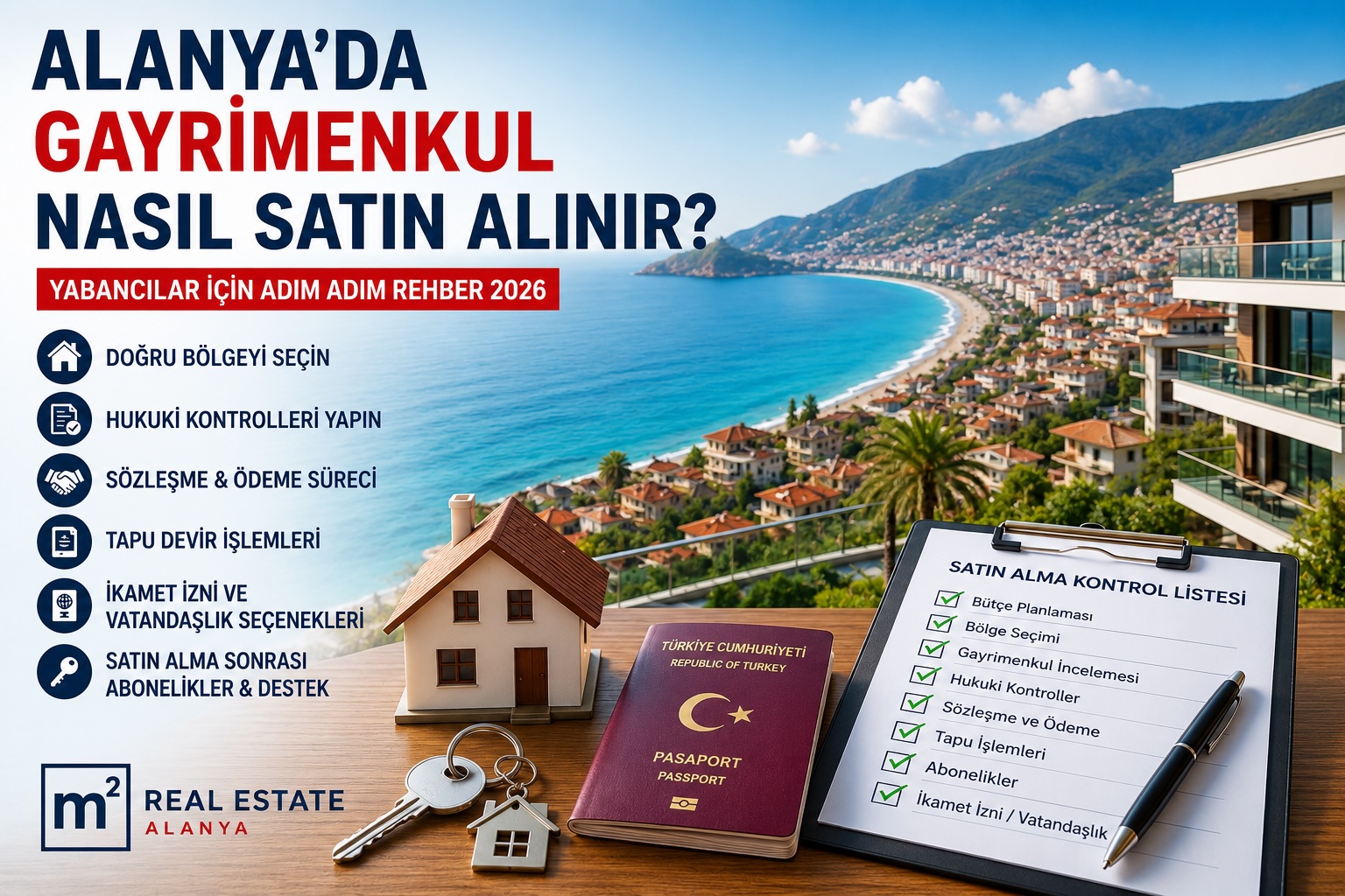 Alanya’da Gayrimenkul Nasıl Satın Alınır? | Yabancı Alıcılar İçin Adım Adım Rehber 2026