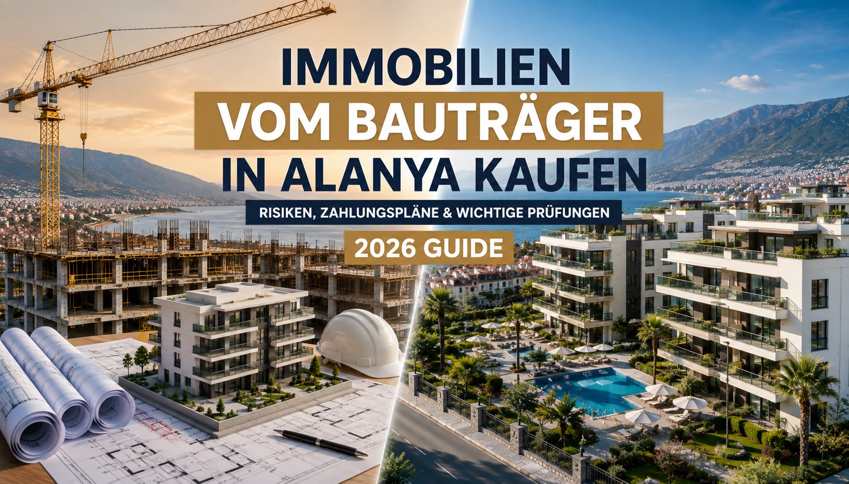 Immobilien vom Bauträger in Alanya kaufen: Risiken, Zahlungspläne & wichtige Prüfungen (2026)