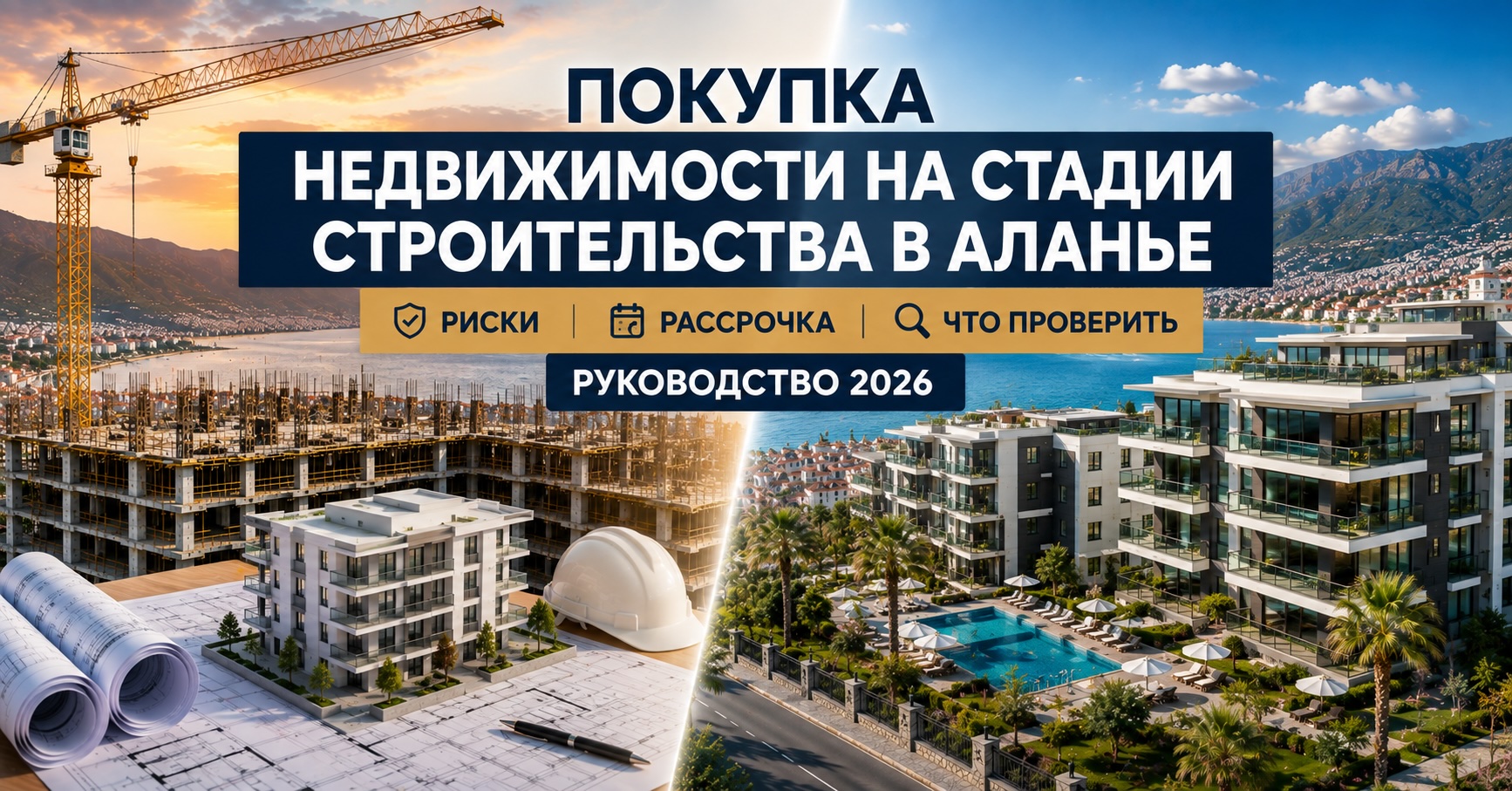 Покупка недвижимости на стадии строительства в Аланье: риски, рассрочка и что проверить в 2026 году