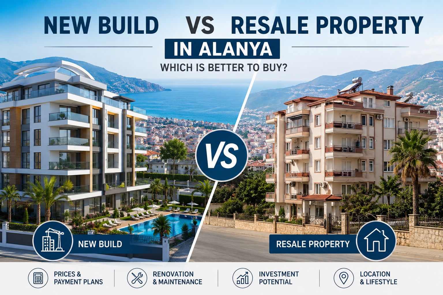New Build vs Resale Property in Alanya: Which Is Better to Buy? (2026)