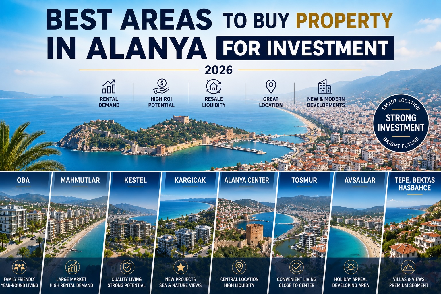Best Areas to Buy Property in Alanya for Investment (2026)