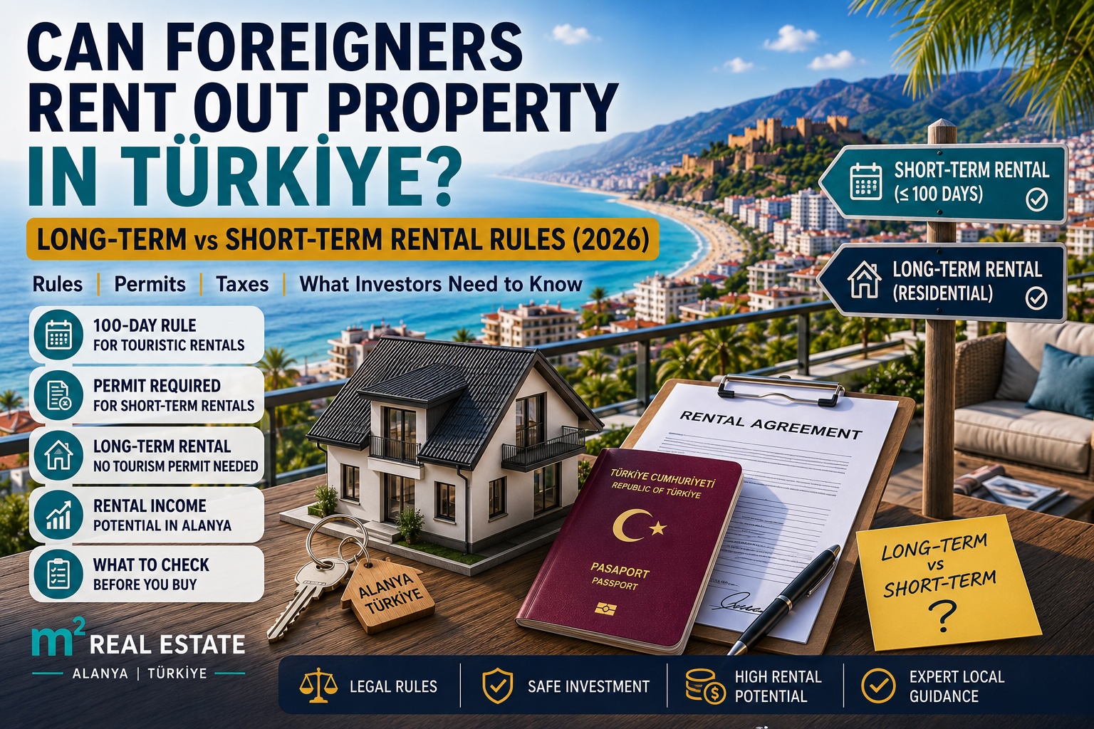 Can Foreigners Rent Out Property in Türkiye? Long-Term vs Short-Term Rental Rules (2026)