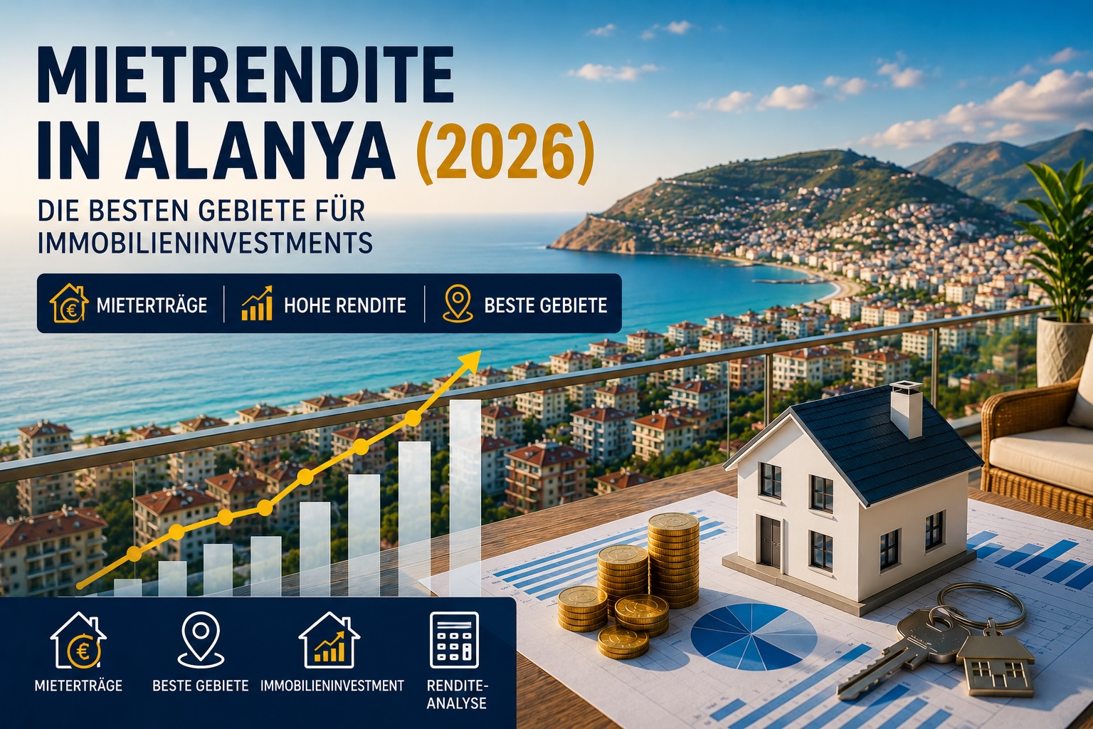 Mietrendite in Alanya (2026): Die besten Stadtteile für Immobilieninvestitionen