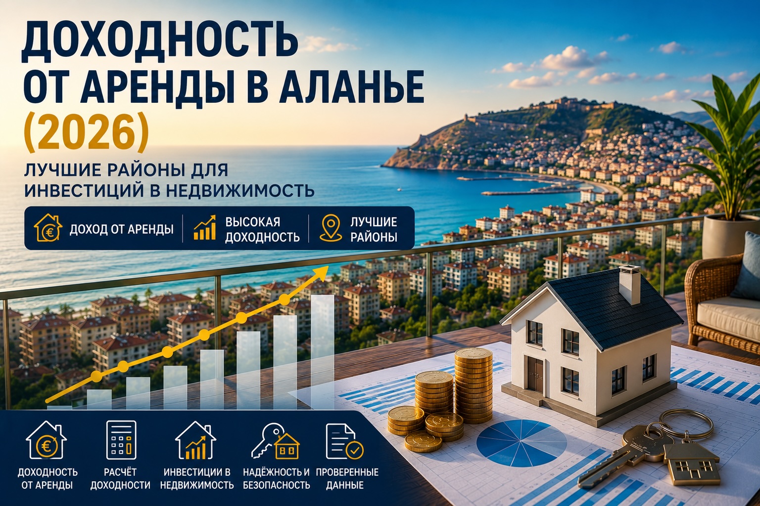 Доходность от аренды недвижимости в Аланье (2026): лучшие районы для инвестиций