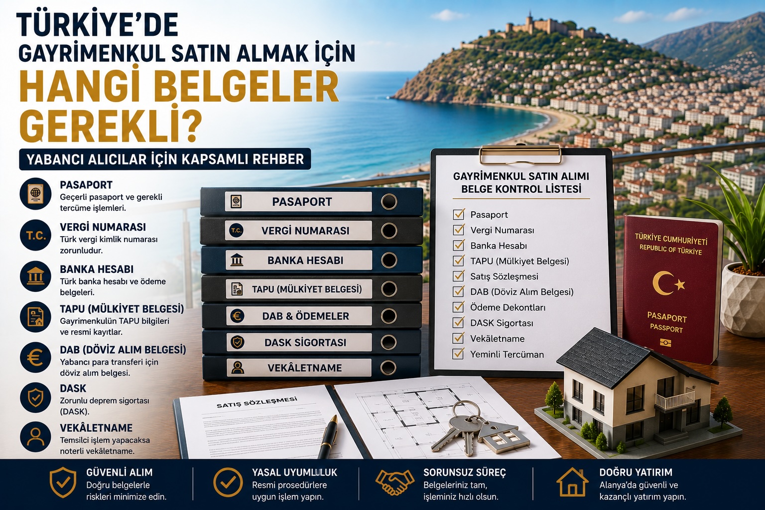 Türkiye’de Gayrimenkul Satın Almak İçin Hangi Belgeler Gerekli? Yabancı Alıcılar İçin Rehber