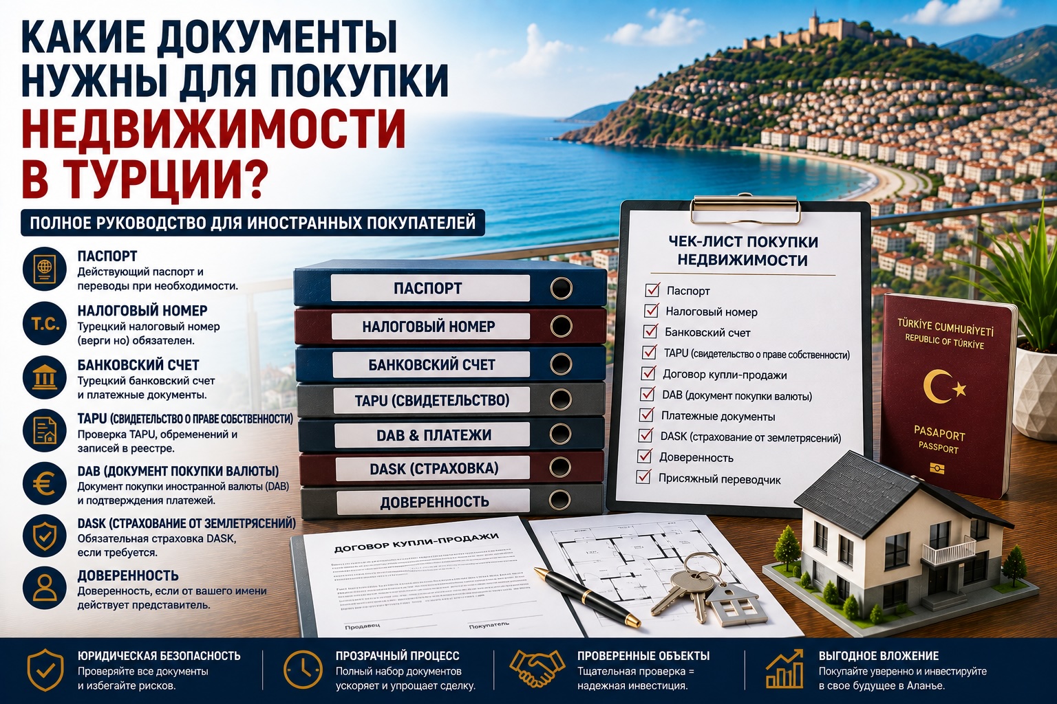 Какие документы нужны для покупки недвижимости в Турции? Полное руководство для иностранных покупателей