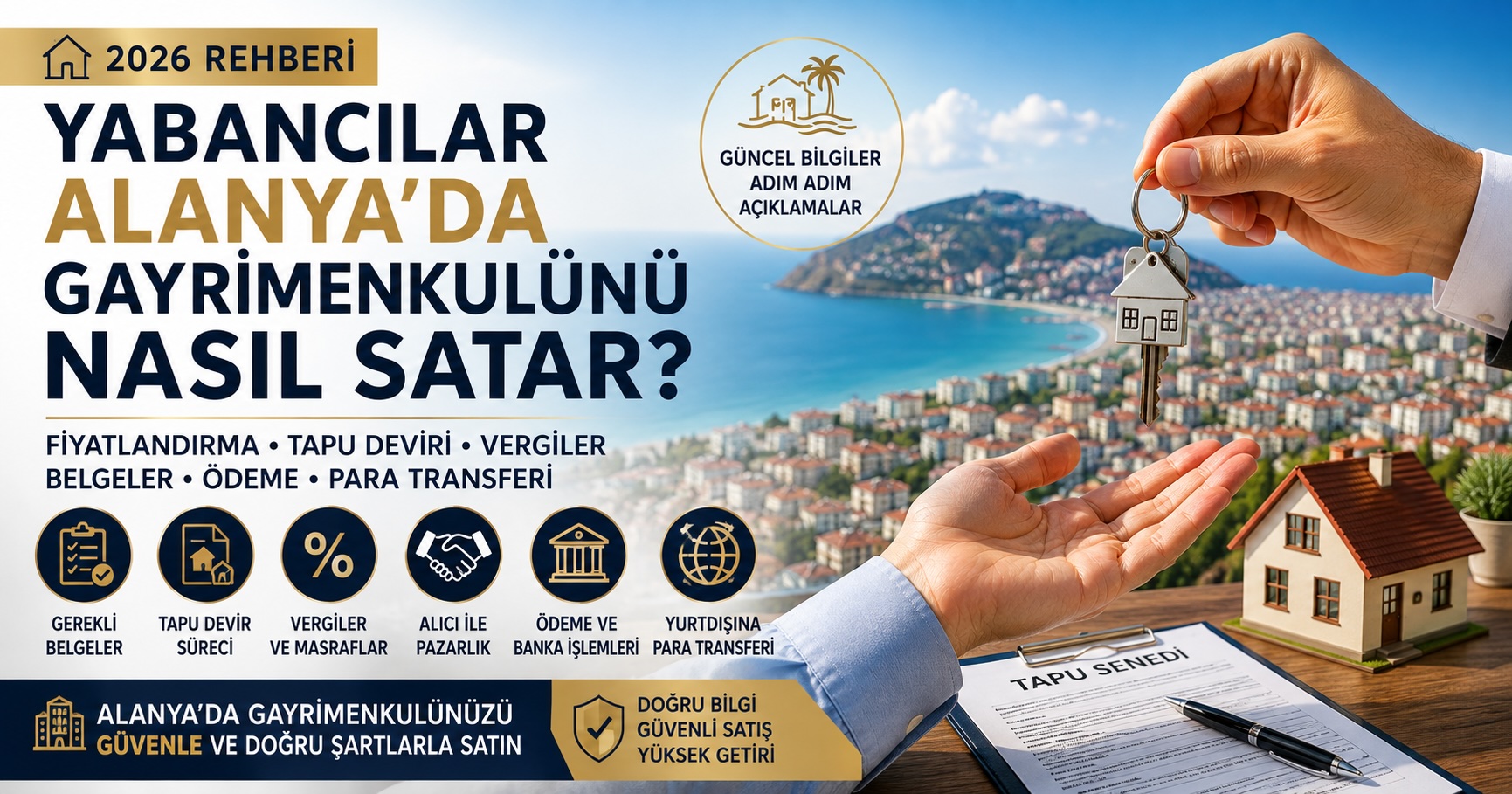 Yabancılar Alanya’da Gayrimenkulünü Nasıl Satar? | 2026 Rehberi