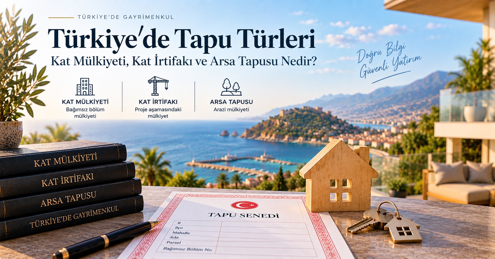 Türkiye’de Tapu Türleri: Kat Mülkiyeti, Kat İrtifakı ve Arsa Tapusu Nedir? (2026)