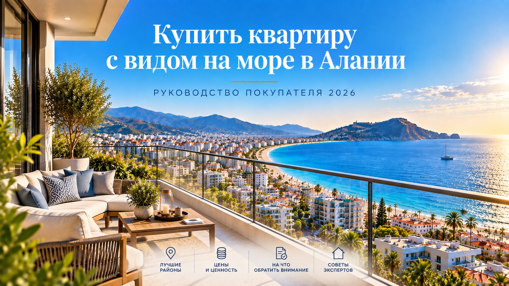 Купить квартиру с видом на море в Алании: руководство покупателя 2026