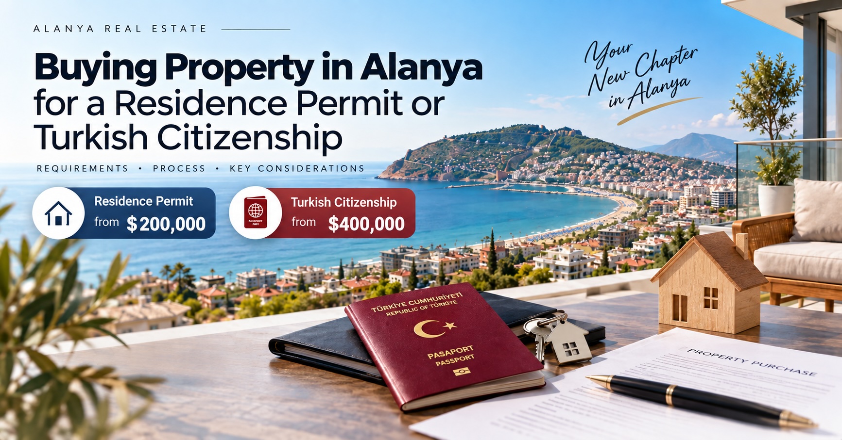 Buying Property in Alanya for Residence Permit or Turkish Citizenship: Complete Guide