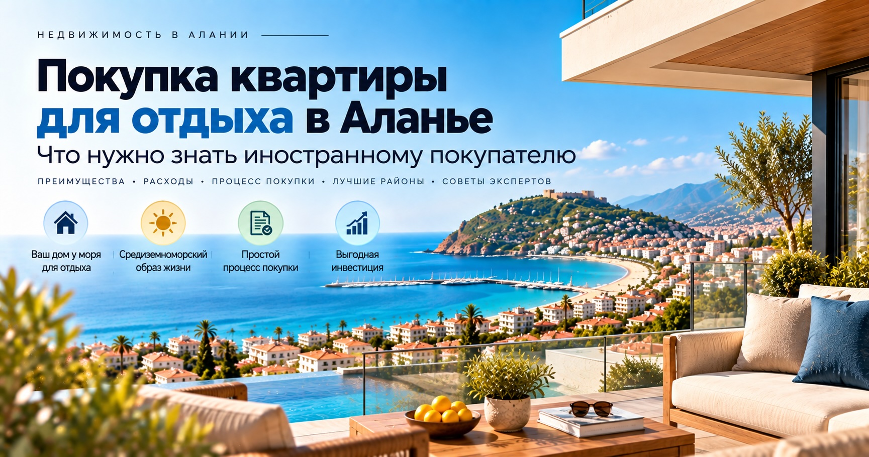 Покупка квартиры для отдыха в Аланье: что нужно знать иностранному покупателю