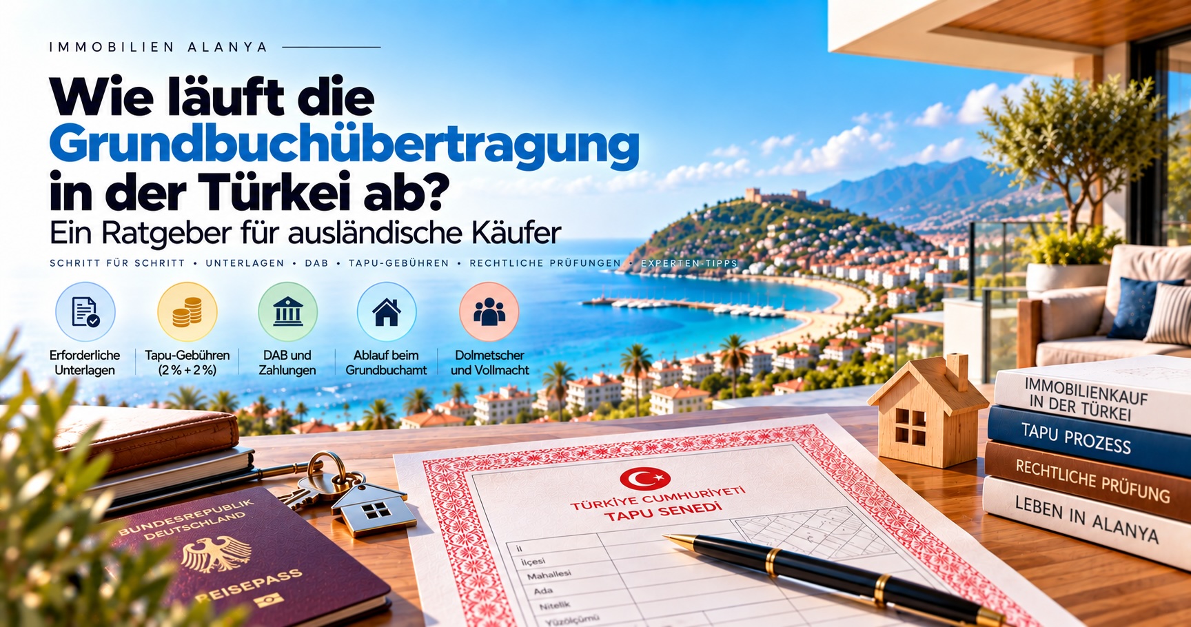 Wie läuft die Grundbuchübertragung beim Immobilienkauf in der Türkei ab?