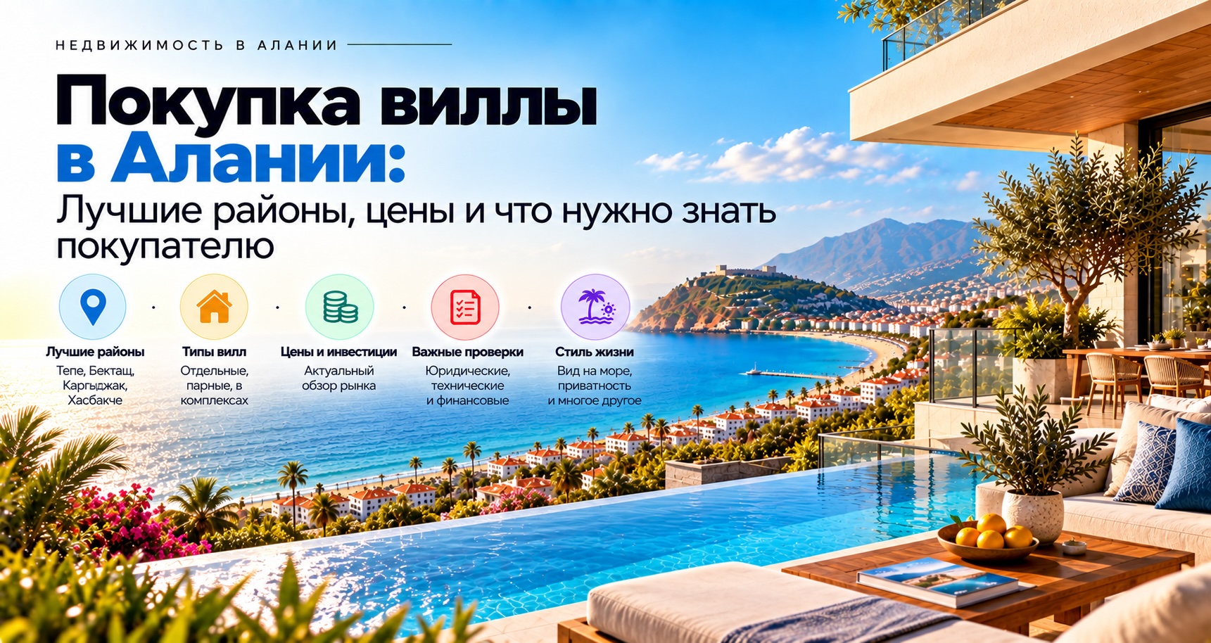Покупка виллы в Алании: лучшие районы, цены и что нужно знать покупателю