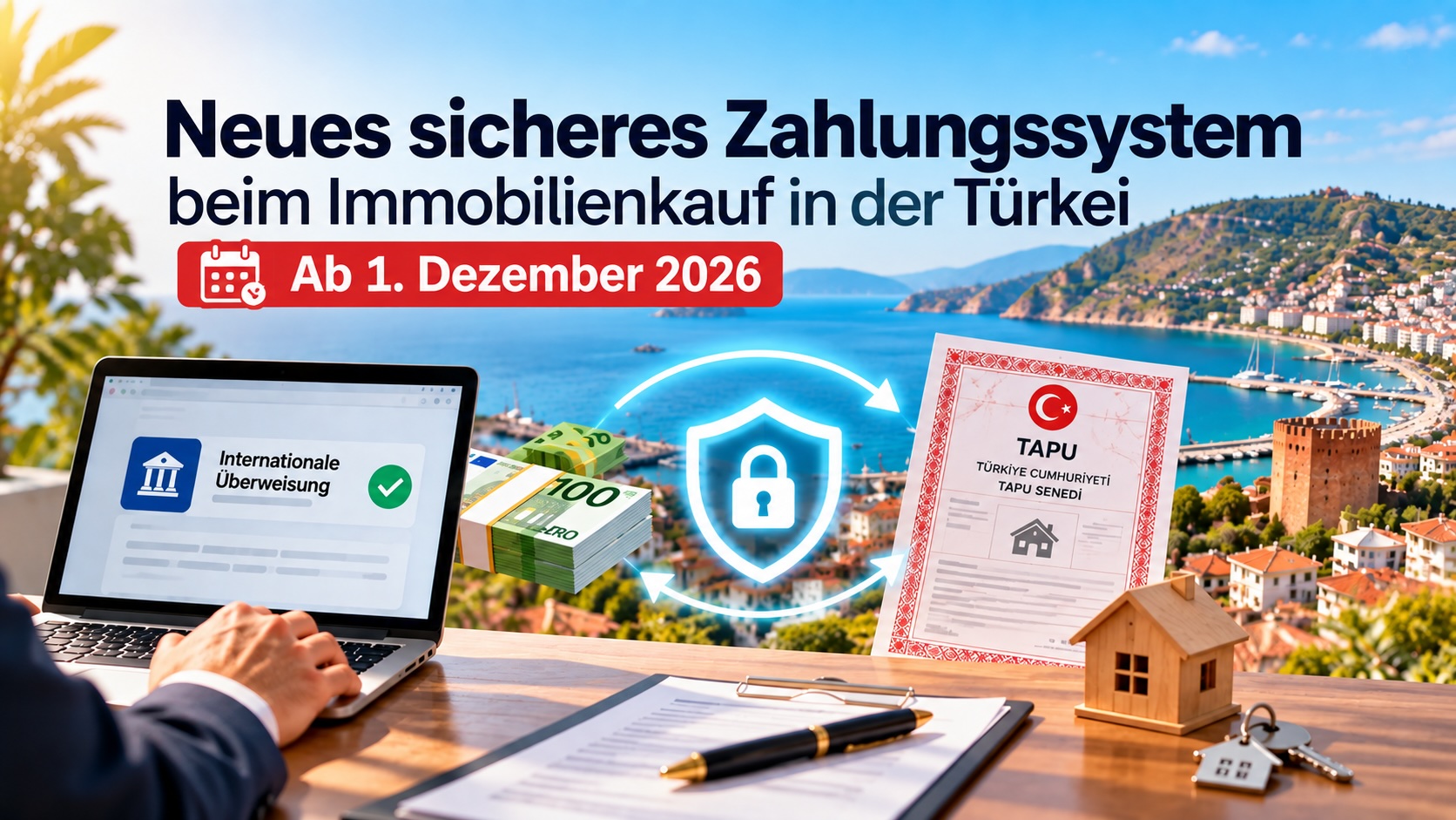 Neues sicheres Zahlungssystem beim Immobilienkauf in der Türkei: Was ändert sich ab 1. Dezember 2026?