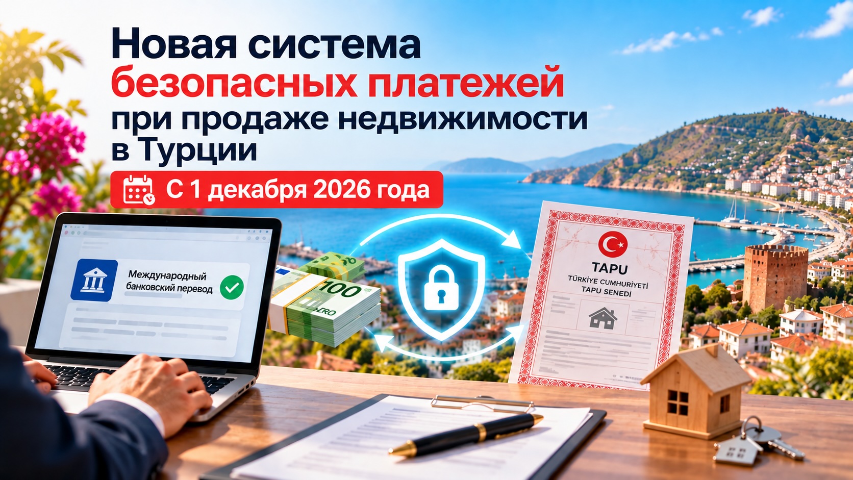 Новая система безопасных платежей при продаже недвижимости в Турции: что изменится с 1 декабря 2026 года?