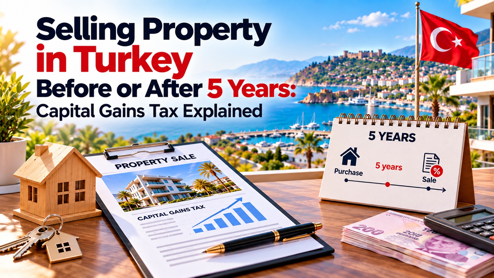 Selling Property in Turkey Before or After 5 Years: Capital Gains Tax Explained