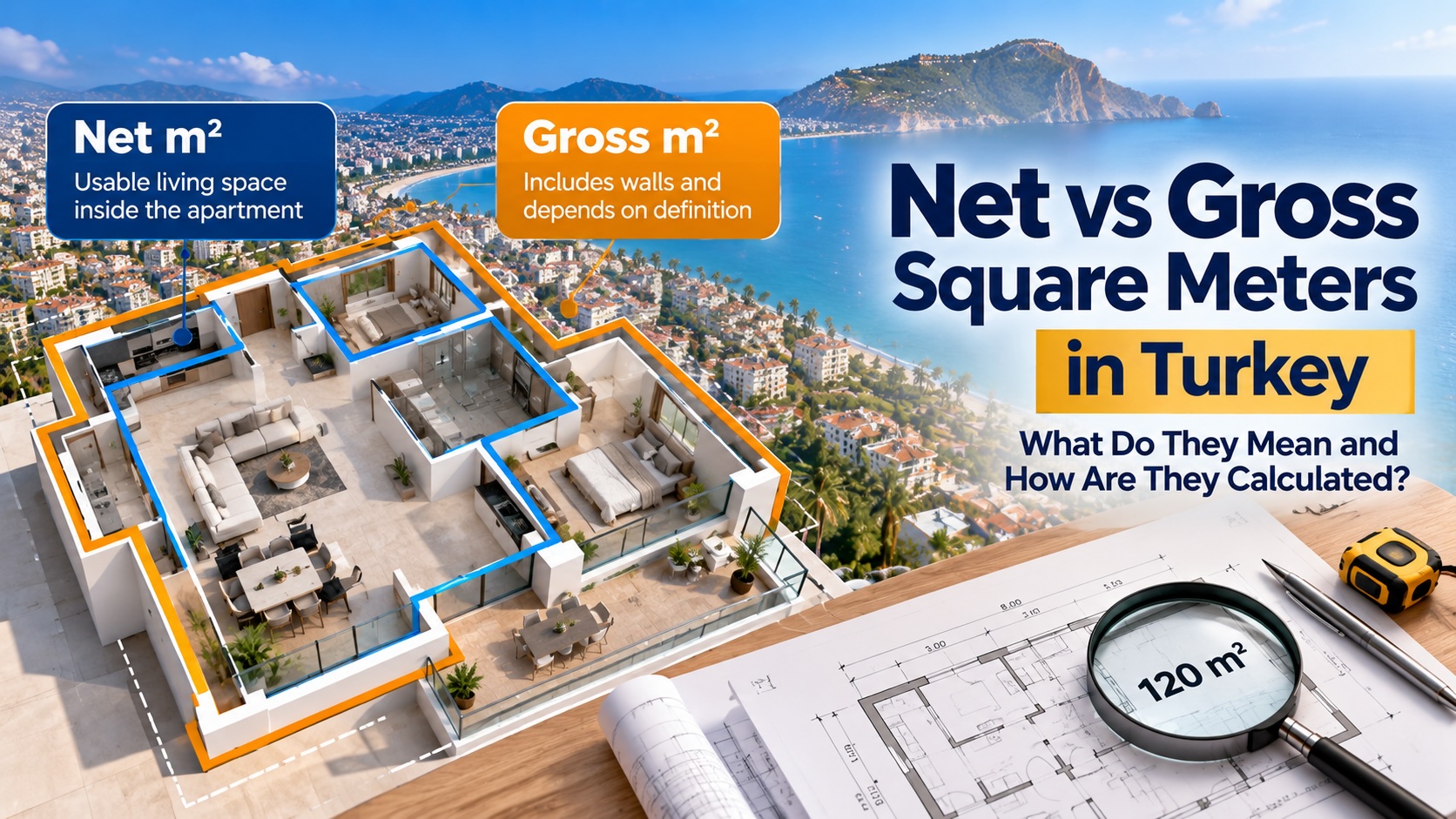 Net vs Gross Square Meters in Turkey: Why Property Sizes Can Look Different to Foreign Buyers