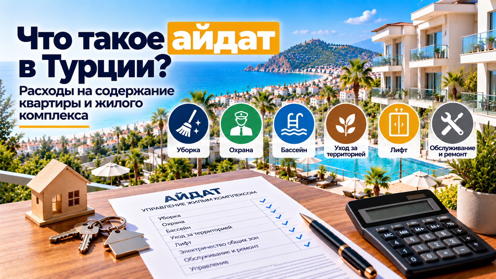 Что такое айдат (Aidat) в Турции? Расходы на содержание жилого комплекса