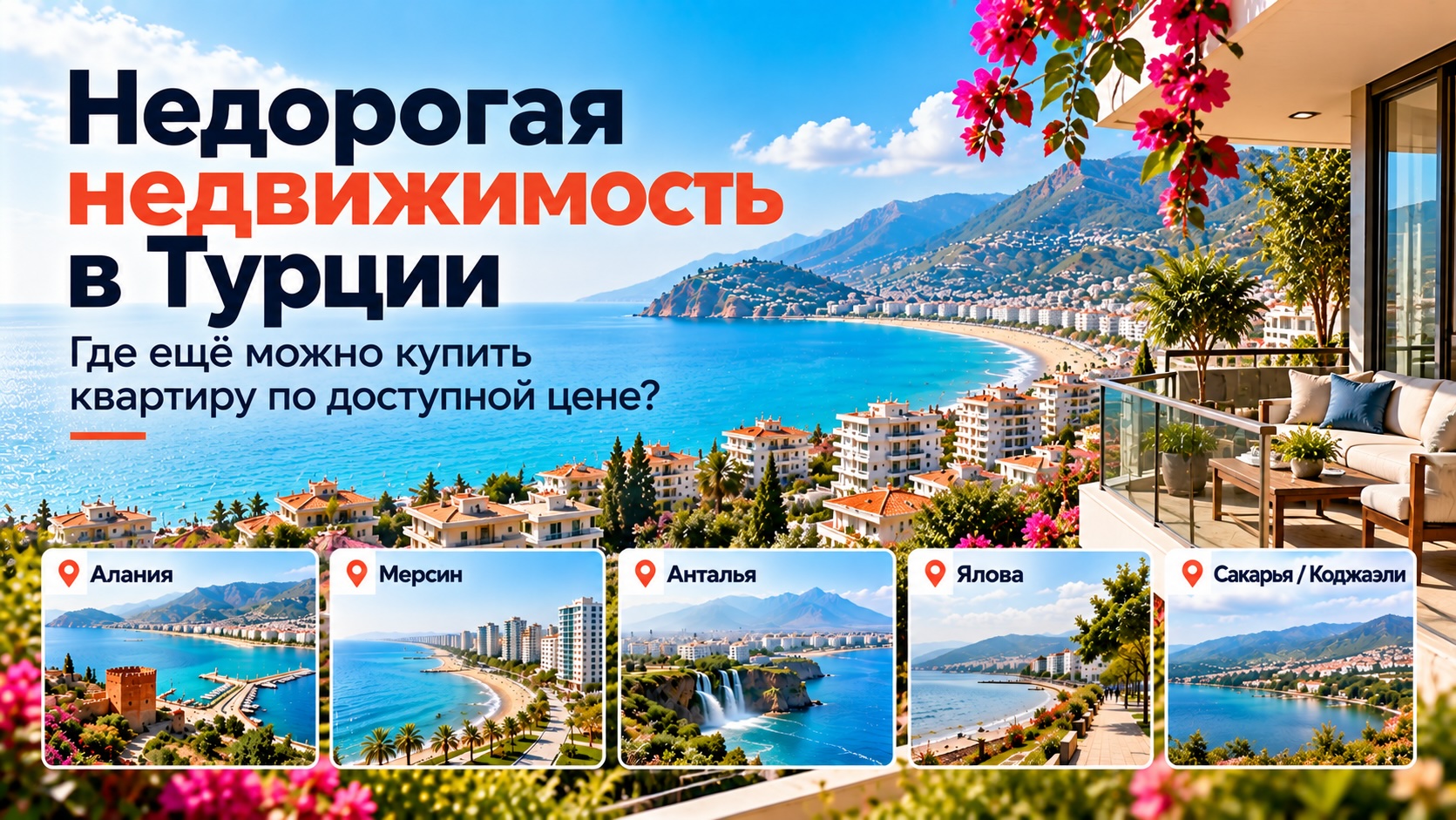 Недорогая недвижимость в Турции: где ещё можно купить квартиру по доступной цене?