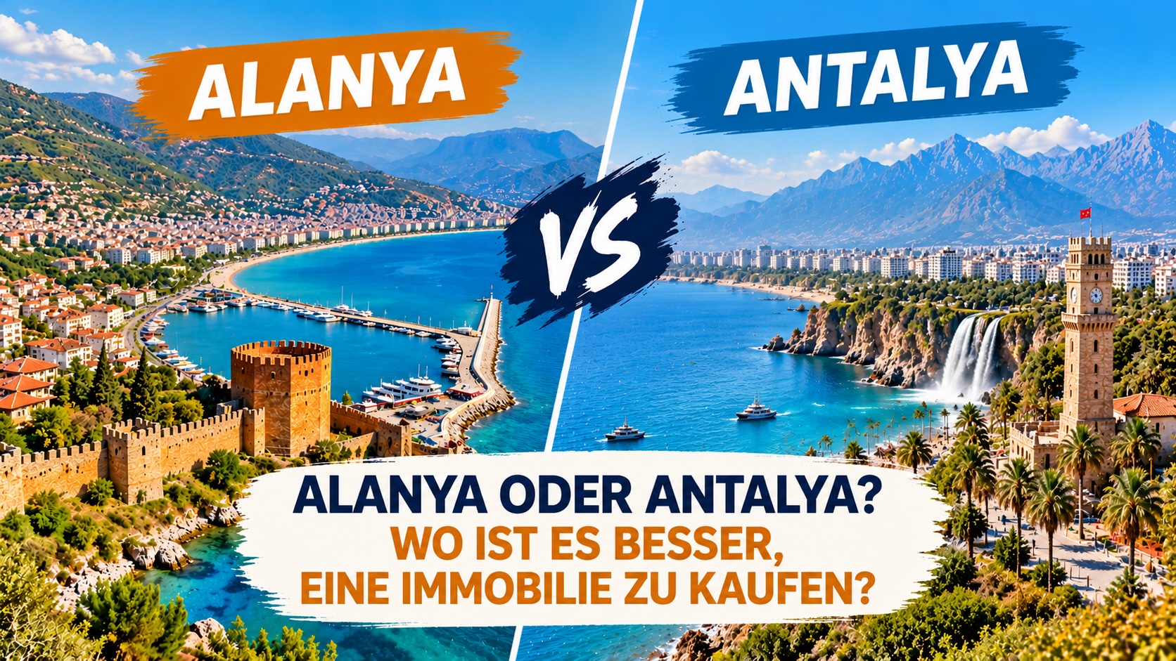 Immobilien kaufen in der Türkei: Alanya oder Antalya – wo lohnt es sich mehr?