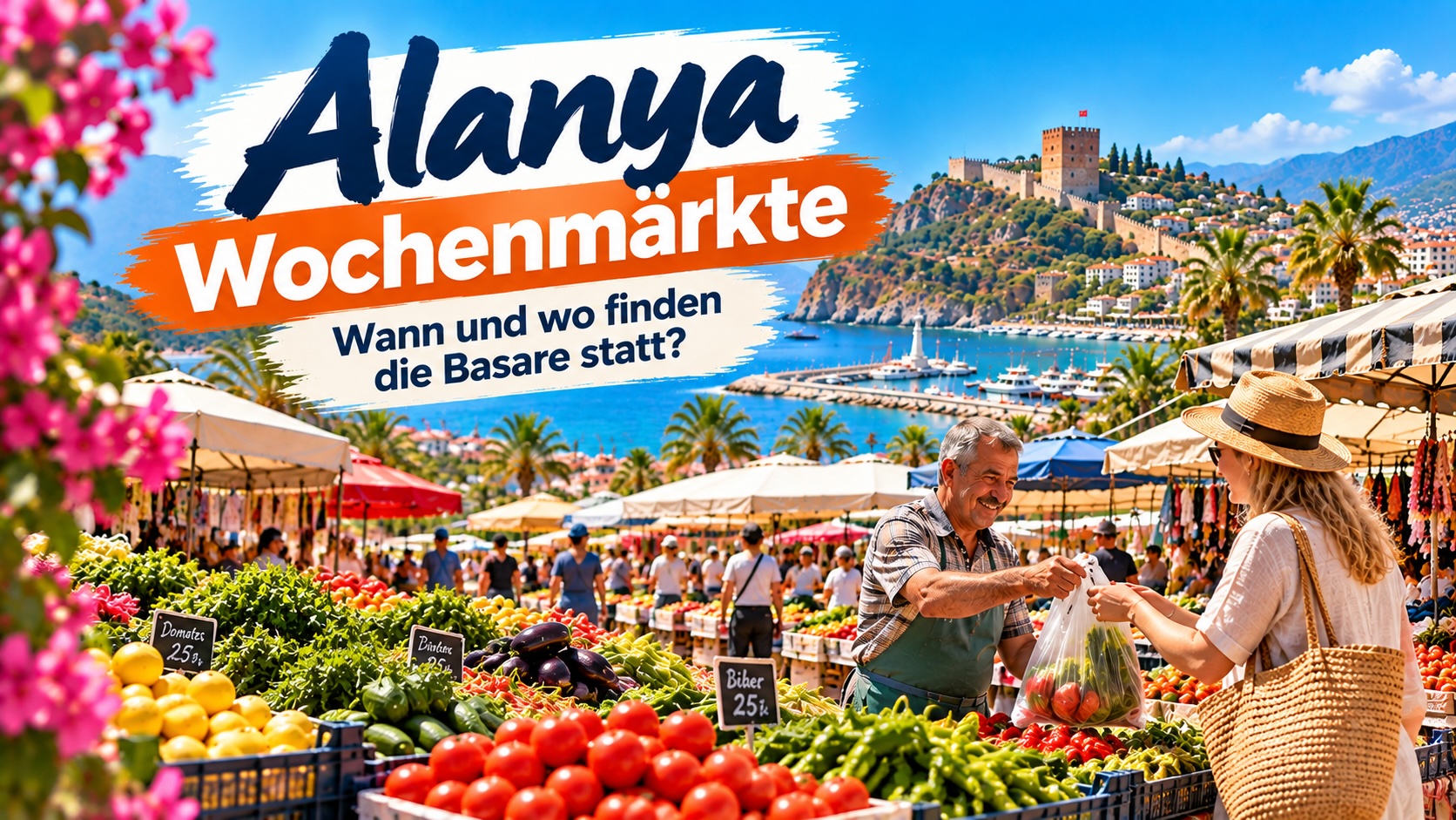 Wochenmarkt in Alanya: Wann und wo Sie lokale Basare besuchen