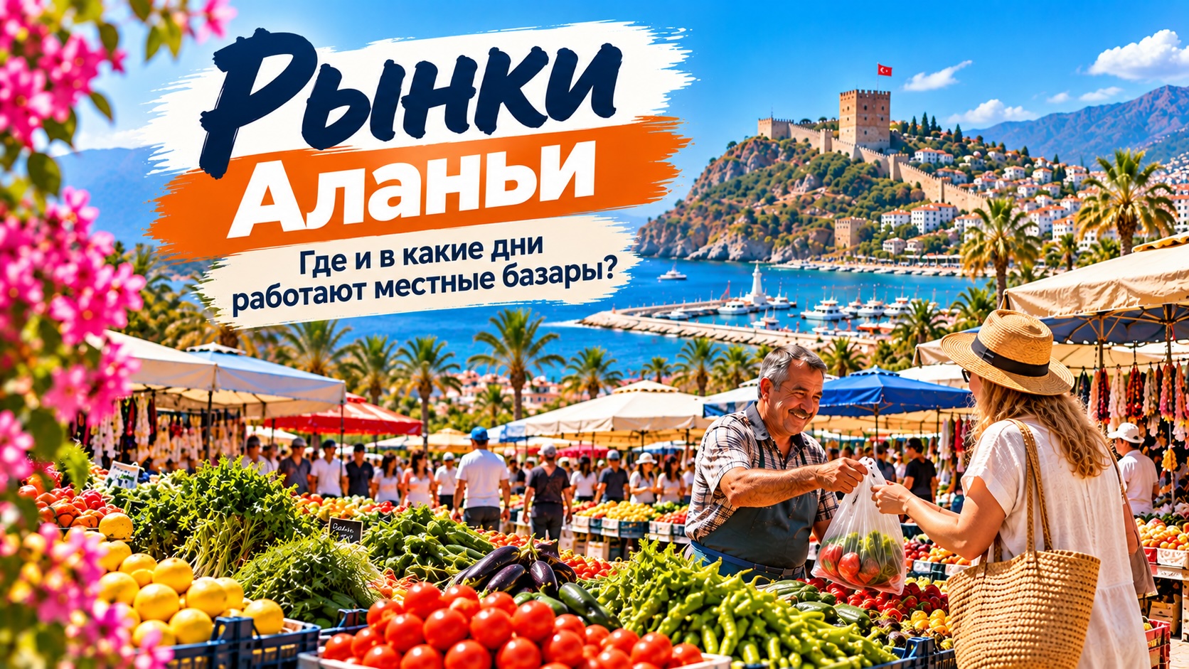 Еженедельные рынки Алании: где и когда ходить на местные базары