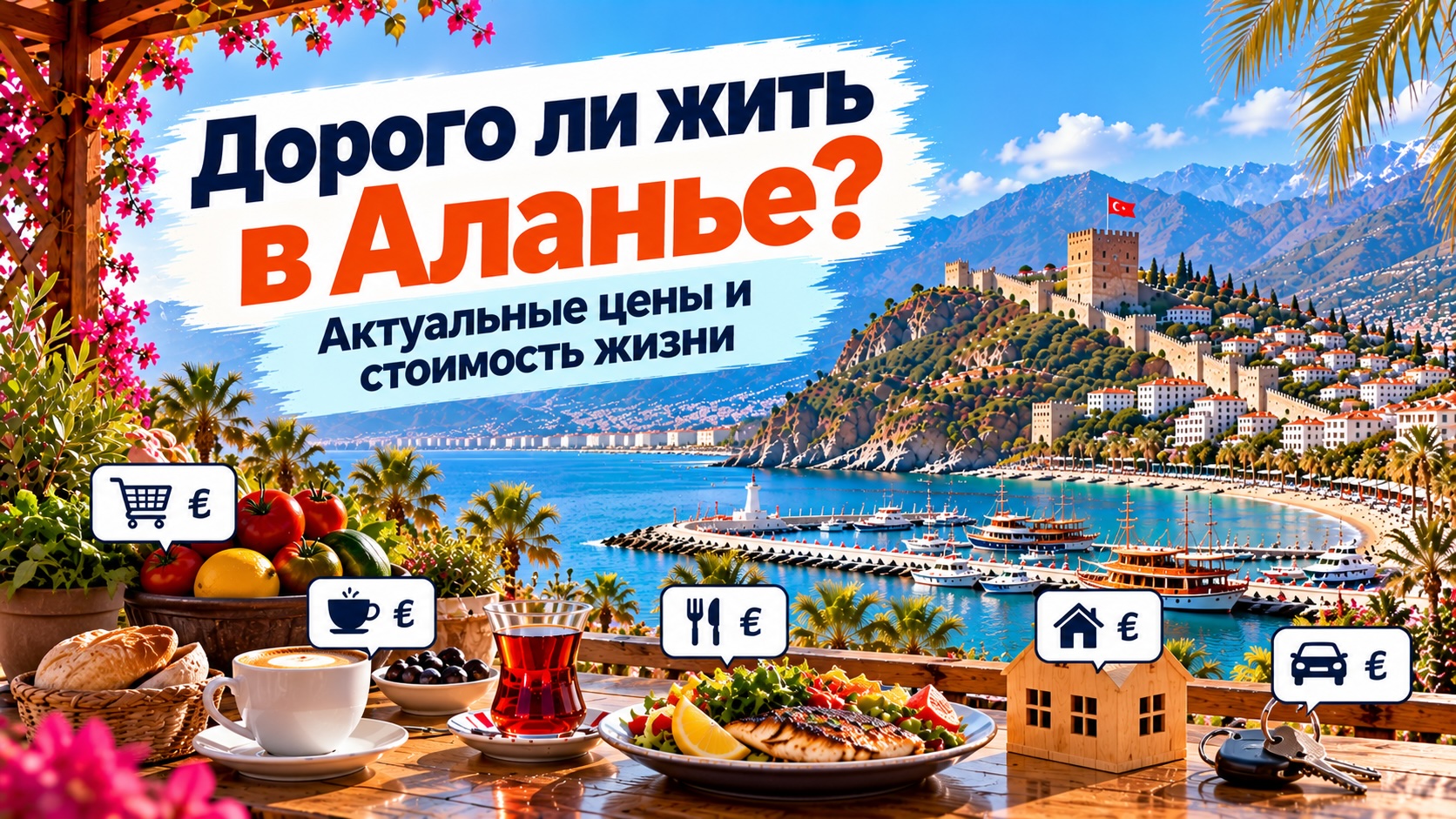 Дорого ли жить в Алании? Повседневные цены и расходы