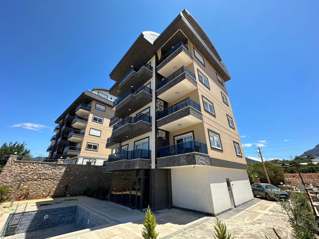 Affordable 1+1 Apartment for Sale in Oba, Alanya | Modern Residential Complex