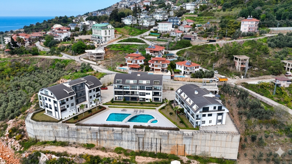 Voll Möblierte 1+1 Wohnung in Tepe, Alanya | Moderne Wohnanlage mit Sozialen Einrichtungen
