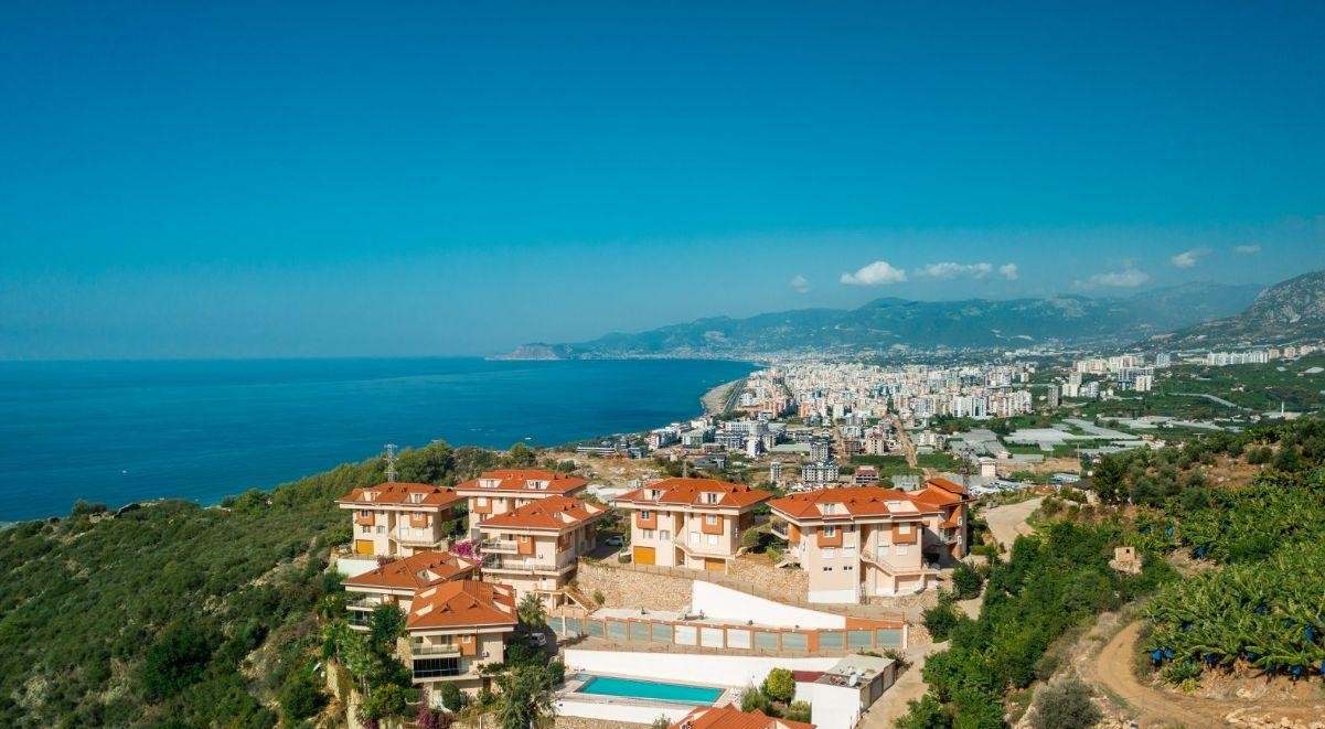 Unfurnished 3+1 Duplex Apartment for Sale in Sea View 2, Kargıcak, Alanya