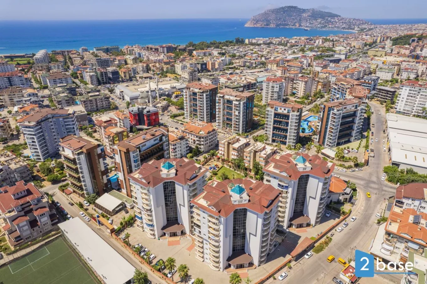 Furnished 2+1 Apartment with Pool View in Taya Residence, Oba-Cikcilli Alanya