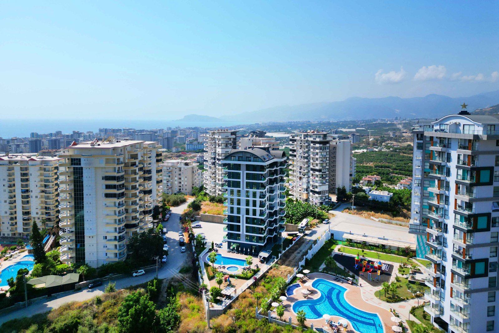 Furnished 1+1 Apartment for Sale in Antares Hill, Mahmutlar Alanya