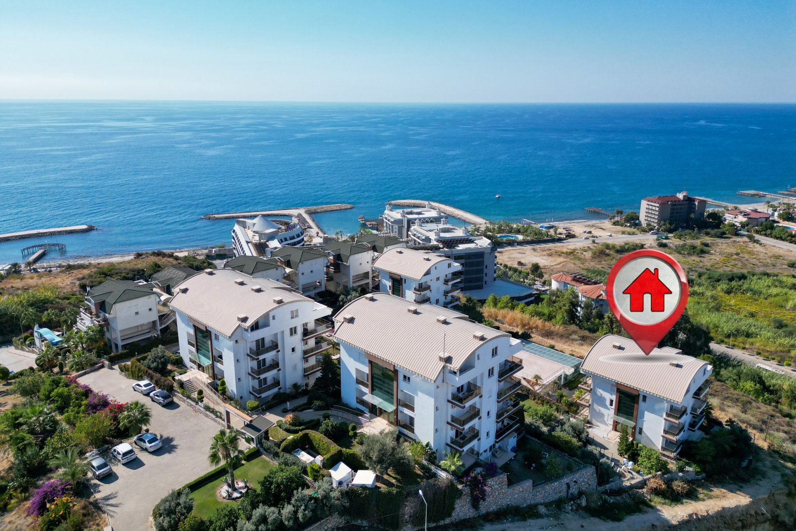 Furnished 2+1 Apartment for Sale in Konaklı, Alanya | Sunset Beach VIP 2 | Residence Permit Suitable
